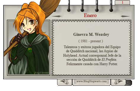 Ginny Weasley - Bruja del Mes Enero