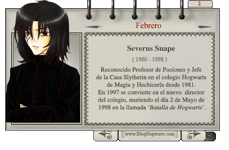 Severus Snape - Mago del Mes Febrero