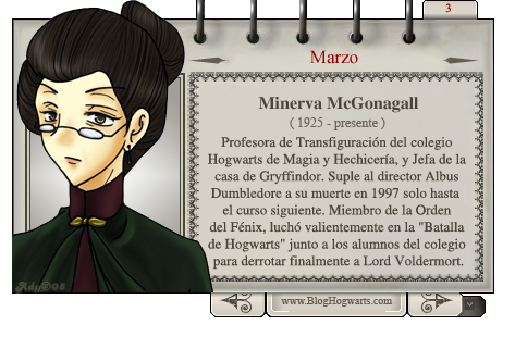 Minerva Mcgonagall - Mago del Mes Marzo