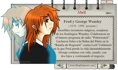 Fred y George Weasley -  Magos del Mes Abril