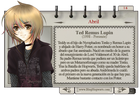 Teddy Lupin Mago del Mes de Abril
