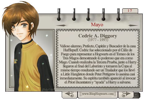 Cedric Diggory Mago del Mes de Mayo